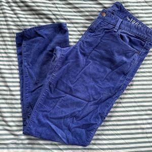 Gap straight violet corduroys. 32.